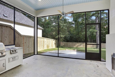 Transitional sunroom photo in New Orleans