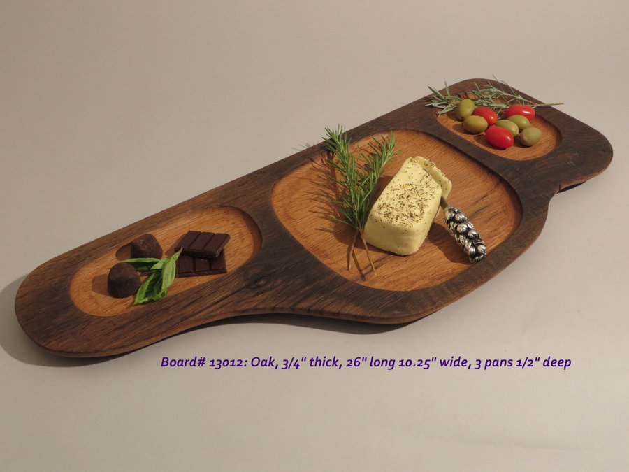 Hand-Carved Oak Serving & Cutting Board