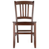 Madison 2-Pc Slat-back Chair Set, Walnut