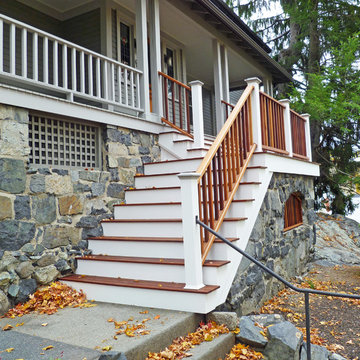 Melrose, MA Custom IPE landing and stairway addition
