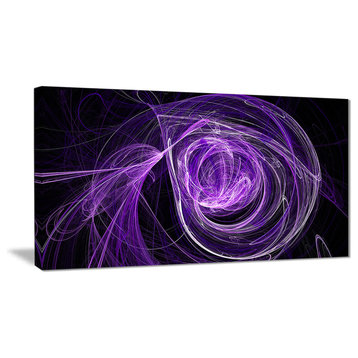 "Purple Ball of Yarn" Abstract Digital Art Canvas Print