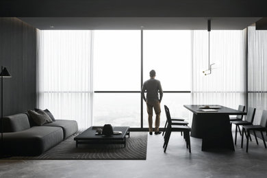 Minimalist living room photo in Other