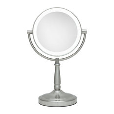 Zadro Cordless Dual-Sided LED Lighted Vanity Mirror With Magnification