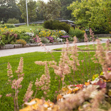 Custom Stone Wall & Lush Garden Project