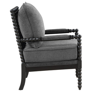 Eliza Spindle Chair, Charcoal