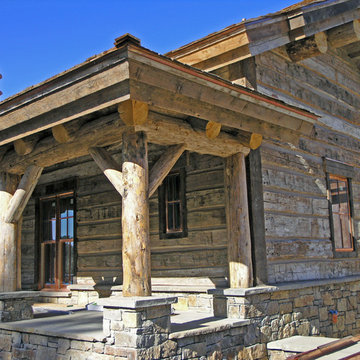 Hand-Hewn skin siding