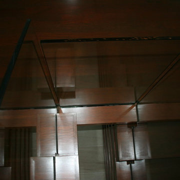 Modern Stair Project with Glass Panels