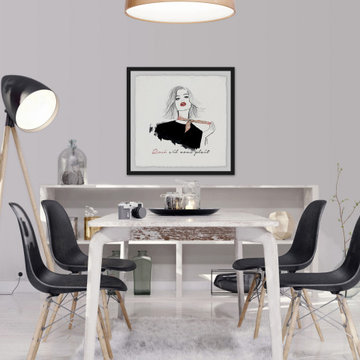 "Rose Please" Framed Painting Print