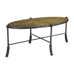 French Heritage - Swerve Oval Coffee Table - Coffee Tables