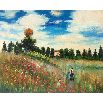 Poppy Field in Argenteuil Oil Painting