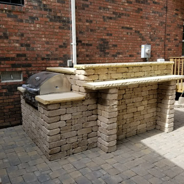 Paver Patios, Retaining Walls, Columns, Full Landscape Projects at Various Homes