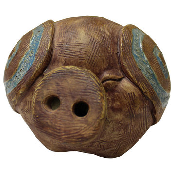 Modern Oriental Ceramic Artistic Pig Cute Figure cs2153