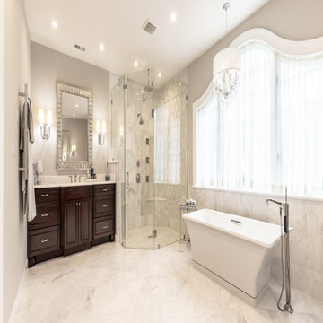 Modern and Serene Spa Master Bath in McLean, Northern Virginia