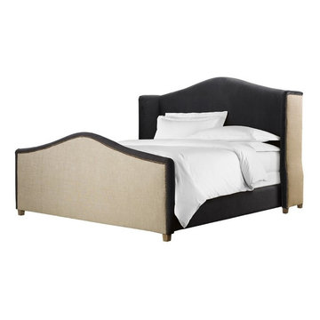 Curations Limited Slate Velvet Athena Bed