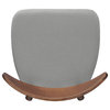 GDF Studio Issaic Mid Century Design Wood Dining Chairs, Set of 2, Light Gray/Walnut