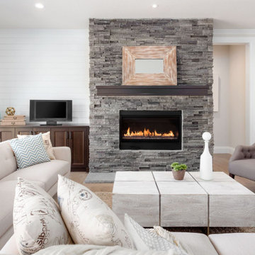 Fireplace Surrounds with Faux  Stone