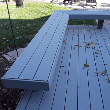 Timber Tech Deck with Floating Bench by Geneva, IL Deck Designer