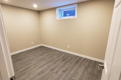 Inspiration for a modern home design remodel in Edmonton