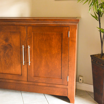 Automated TV Lift Cabinet in Solid Cherry (The Richmond)