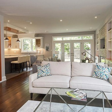 High-End Open Concept Interior Design: Living Room