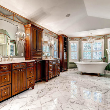 Refined Elegance in an Expansive Master Bath