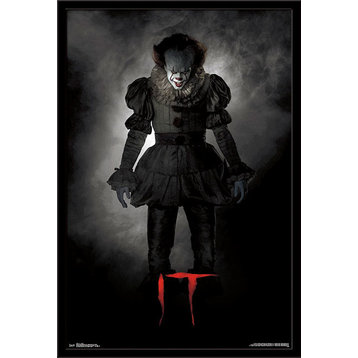 IT Clown Poster, Black Framed Version