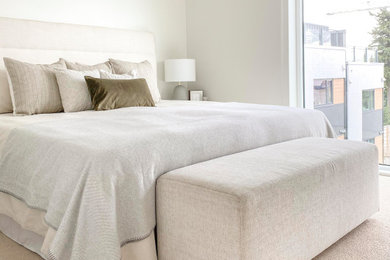 Inspiration for a modern bedroom remodel in Vancouver