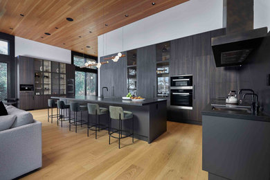 Example of a trendy kitchen design in Toronto