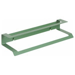 Manillons - Slim Medium Double Towel Bar, Bathroom Towel Rack Several Colors, Matte Green - Immerse yourself in the latest bathroom decoration trend with our matte accessories collection. Contemporary design that adds a modern touch to your space. Includes elegant towel bars, toilet paper holders, hooks, and more. Elevate your bathroom with the best of current fashion.