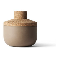 Menu Norm Storage Stone Jar Sand Small - Bathroom Jars & Canisters