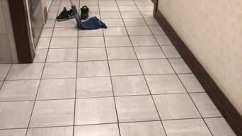 cleaning floors