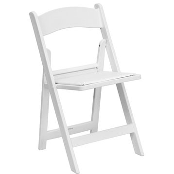 White Folding Chair LE-L-1-WHITE-GG