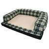 Baxter Couch Bolster Dog Bed Paw Plaid, Plaid, Small