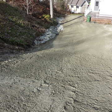 Gravel Driveway with French Drain