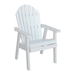 Highwood - Adirondack Outdoor Hamilton Deck Chair - AD-CHDA2, White - Adirondack Chairs