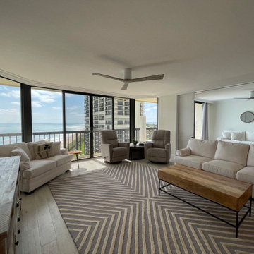 Ocean Front Living Room and Den/Guest room