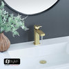 STYLISH Bathroom Faucet Single Handle Brushed Gold Finish, B-112G AVA