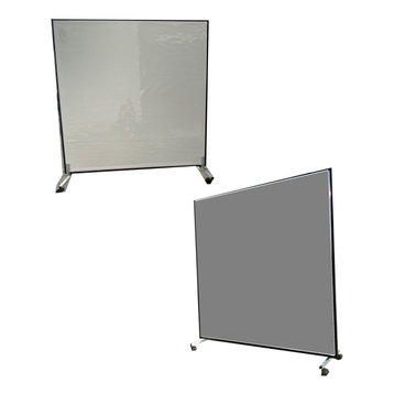 Shatterproof Portable Mirror, Rolling Stand and reversible white board