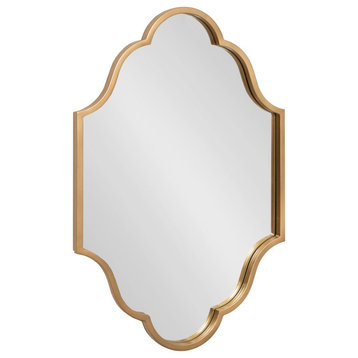 Rowla Framed Wall Mirror, Gold 20x30