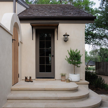 Curved Limestone Side Entry