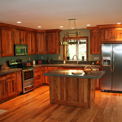 Reclaimed Chestnut Custom Cabinets - Molding And Millwork