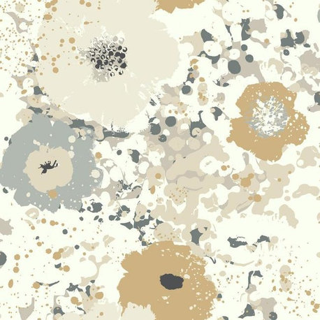 York Wallcoverings CE4011 Spontaneity Wallpaper - Metallics Blacks