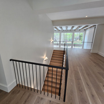 Project #119 | White Oak Staircase with Stacked Bullnose Detail