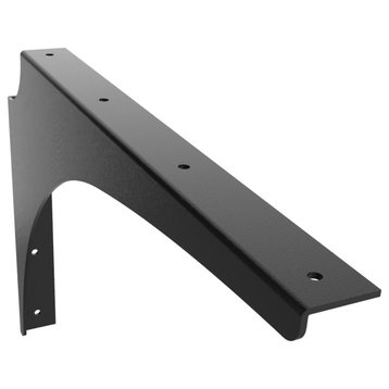 Universal Heavy Duty Commercial Support Bracket 18" x 12" | Finish: Matte Black