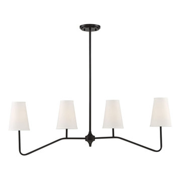 Trade Winds Madison Linear Chandelier in Oil Rubbed Bronze