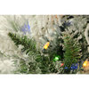 Flocked Snowy Pine Christmas Tree, 6.5', Multicolor Led Lights