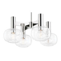 Mitzi H403804 Harlow 4 Light 23"W Multi Light Pendant - Polished Nickel