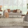 Nourison Solace Rectangle Polypropylene Polyester Area Rug in Ivory/Beige
