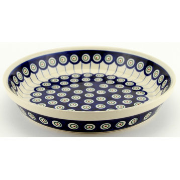 Polish Pottery Dish Pie Plate, Pattern Number: 8