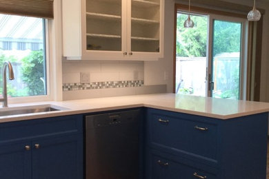 Transitional home design photo in Seattle